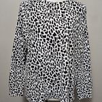 Lou & grey Cheetah Print Terry Sweatshirt Size Large Photo 1