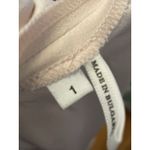 Sandro  Paris Mini Dress Size Small Crepe Pale Pink Fluted 3/4 Sleeves‎ Tie Back Photo 4