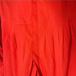 Lafayette 148  New York Womens Cotton Collared Hidden Placket Shirt Red Size 10 Photo 5
