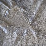 Jennifer Lopez Jlo sequin shirt sleeve hooded sweater y2k coastal casual fall knit top boho Photo 2