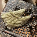 Tassel Shimmer Green & Austrian Crystal Earrings Green Photo 2