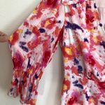 Betsey Johnson  Pink Floral Ruffled Hem Dress 6 Photo 5