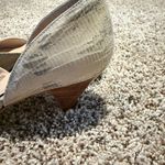 Rebecca Minkoff  light Snakeskin Peep-Toe Heels - Cream says 7 fits like an 8 Photo 8