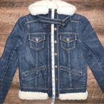 Juicy Couture Faux Fur Jean Jacket Women’s Size Petite Small Photo 3