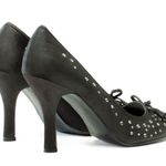 Wild Diva Black Studded Court Pumps Photo 3