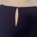 Liz Claiborne NWT  Navy Blue Short Sleeve Blouse Top Photo 11