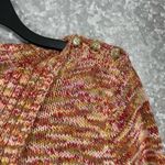 Susan Bristol Women's Orange Marled Cowl Neck Sweater - Size Large - Cozycore Photo 1