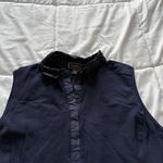 Golftini Womens Size Small Sleeveless Blue Golf Polo Tank Top Collared Shirt Photo 4