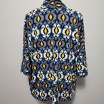 Fantastic Fawn Gray & Blue Aztec Open Front Cardigan Size Small Photo 4