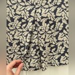 Boden Wool Blend Mini Skirt Women's 10R Gray Cream Floral Pleated Front Lined Size 10 Photo 3