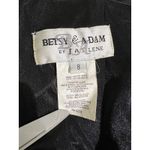 Betsy and Adam by Jas Lene Black One Shoulder Beaded Formal Evening Dress Size 8 Photo 2