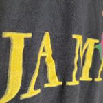 VINTAGE SINGLE STITCH SUN CLUB JAMAICA SHREDDED BEADED CROP COTTON BLACK TEE L Size L Photo 4