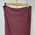 Baserange Organic Cotton Ribbed Knit Wrap Skirt Size S Brown Photo 6