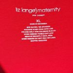 Liz‎ Lange Maternity Red Sleeveless Cowl Neck Maxi Dress Size XL Photo 4