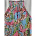 Rachel Roy  Multicolor Floral Maxi Skirt Smocked Waist Hi Low Tropical Sz XS Photo 5