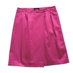 Talbots  Skirt Raspberry Pink Faux Wrap Pockets Career Dressy Lined Skirt Size 8 Photo 10