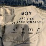 Lucky Brand  Mid Rise Relaxed Straight Boy Fit Distressed Jeans size 14/32R Photo 4