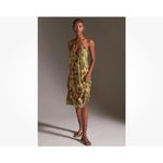 Anthropologie Kenzie Parrott green butterfly nature midi dress small vacation Photo 2