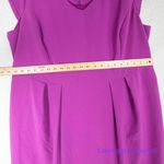 Enlo Pleated Tailored Crepe Berry Pink Fuchsia, women size 18W Purple Photo 4