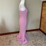 Dress the Population  Jodi Spaghetti Strap Evening Dress Gown in Lavender NWOT Photo 3