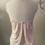 Halter Embroidered Crochet Boho Top Pink Photo 1