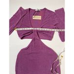 Gab & Kate Orchid Twisted Tie Cut Out Bodycon Mini Dress Sz L Women Photo 7