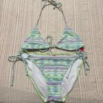 Victoria's Secret  Tie Dye Pastel Aztec String Bikini Set Photo 0