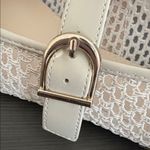 Steve Madden Women's Natural Woven Mary Jane Flat Size 9 Ivory Photo 5