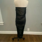 Good American  Sheer‎ Ruched Tube Maxi Dress Size 4 Strapless EUC Photo 2