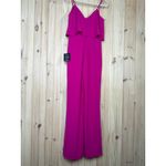 Lulus NWT  Make It a Date Magenta Sleeveless Wide-Leg Jumpsuit Party Size M Photo 4