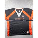 Majestic NFL Cincinnati Bengals Draft Me V Neck Shirt Women 2X Short Sleeve Photo 2