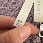 Babaton  Aritzia Purple Teddy Bear Cropped Hoodie Sweatshirt Womens XXS Cozy Zip Photo 4