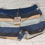 Patagonia  Fitz stripe wavefarer board shorts 5in size 12 Photo 0