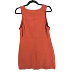 Everlane  Party Of One Tank Dress Square Neck Mini Sleeveless Orange M Photo 1