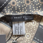 Veritas City Wear Brown Equestrian Bridle Buckle Geometric Dot Neck Scarf NEW Photo 8