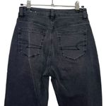 American Eagle  The Mom Jeans Black Tapered Stretch High Rise Women’s Size 00 R Photo 6