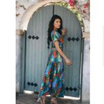 Hutch  anthropologie palm print maxi dress Photo 3