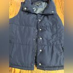 Forever 21  Navy Blue Puffer Vest small S Photo 8