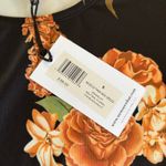 We Wore What Floral Black and Orange Muscle Tank Midi Dress Women’s Size Small NWT Photo 7