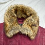 Montanaco faux fur vest metallic rust/plum/purple sz S Photo 10