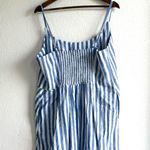 Old Navy NWT Womens Dress Blue White Stripe Sleeveless Linen Blend Size XXL Photo 1