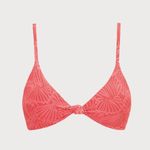 Berlook Jacquard Knot Bikini Top ONLY 43 Red Size M Photo 4