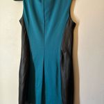 Paperdoll Teal Blue Black Turquoise Leather Dress Size Small Photo 4