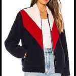 UGG  Zip Up Chevron Sherpa Jacket Size XL NEW Photo 0