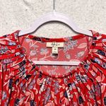 Style & Co  Womens‎ Tops Size Petite M Floral Print Pleated Flutter Sleeve Photo 2