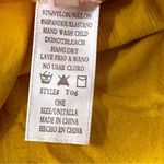 Tanco Women’s One Size Marigold Gold Yellow Stretch Lace Trim Tank Top Photo 4