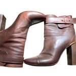 Chloé Chloe Chocolate  Italian Leather Heeled Boots size 7.5 us Photo 5