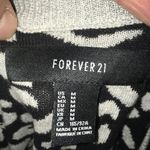 Forever 21  gray leopard spot size M pullover sweater Photo 2