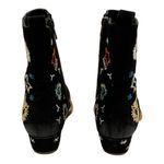 Free People  Bowers Embroidered Ankle Boots Black Suede Size 38.5 Photo 8