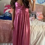 Pink Lily Pink Metallic Maxi Dress Photo 0